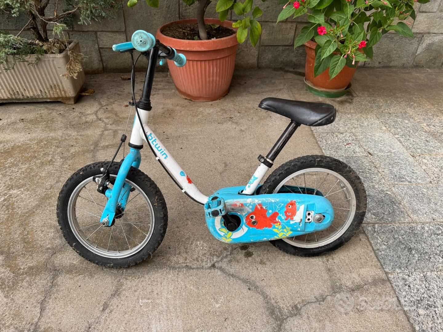 Pollici Decathlon Bici Btwin Azzurra Bici Bambino E Bambina Con E