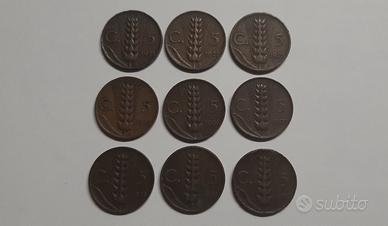 5 centesimi spiga anni 20-30