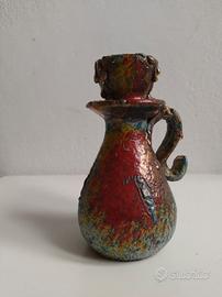 Vaso candelabro vintage Claudio Pulli cm 15 altezz