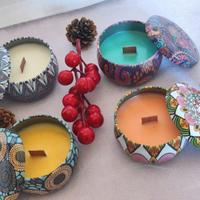 set candele artigianali profumate