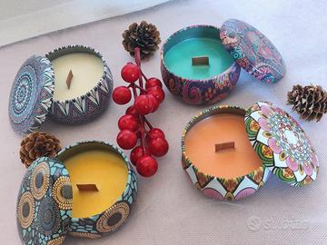 set candele artigianali profumate