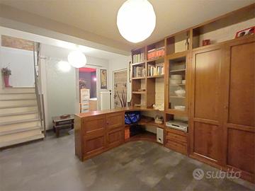 Libreria in legno noce componibile