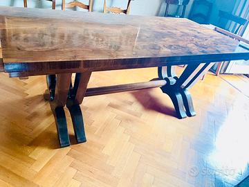 Tavolo Art Deco Allungabile De Capitani  Anni 40