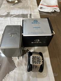 Orologio Breil chrono 8162 colore accoaio Abbigliamento e