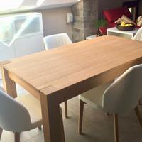 TAVOLO IN ROVERE ALLUNGABILE