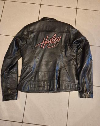 Harley Davidson Women's Pink Label black leather 