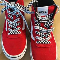 Sneakers VANS alte originali  colore ROSSO