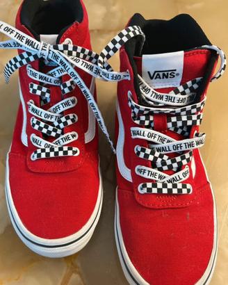 Sneakers VANS alte originali  colore ROSSO