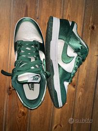 nuke dunk low satin green