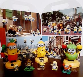 Lotto Minions: 3 figure grandi + 5 mini e album