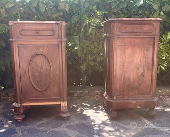 Comodini antichi legno da restaurare
