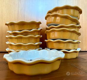 12 Emile Henry Mini Tortiere Ramekin Vintage NUOVE