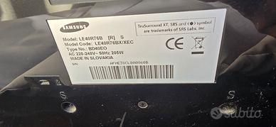 Samsung TV  le40r76b 40 pollici anche skambio 