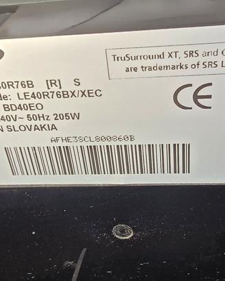 Samsung TV  le40r76b 40 pollici anche skambio 