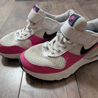 nike air max bambina bianco e rosa