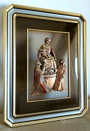 Quadro Madonna di Pompei argento 925 Brumal