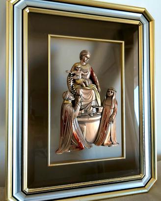 Quadro Madonna di Pompei argento 925 Brumal