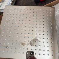 Soffione doccia acciaio 30x30