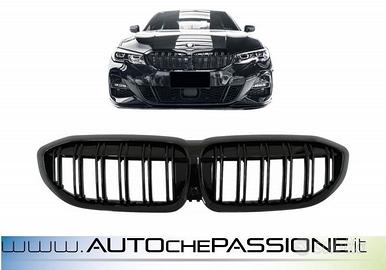 Griglie Reni nere lucide doppie Bmw Serie 3 G20 G2
