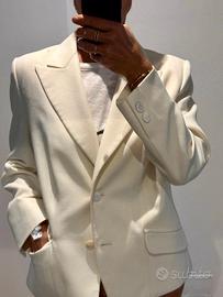 Giacca bianca monopetto - tg M