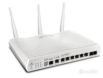 router draytek vigor2860VAC adsl e wan fibra wifi