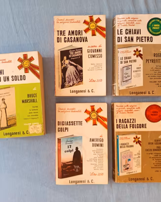 lotto libri Longanesi Super Pocket anni 70 vintage