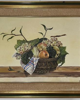 natura morta ad olio artista sardo