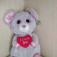 Topo Peluche glitter 65 cm