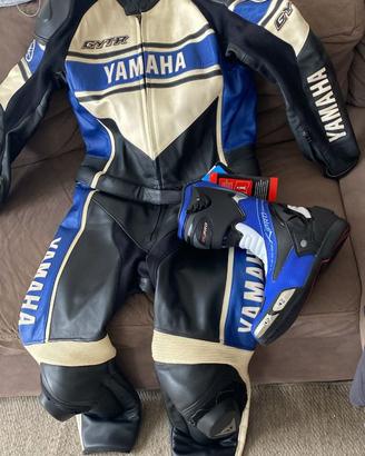 Tuta Moto Yamaha tg 52 divisibile