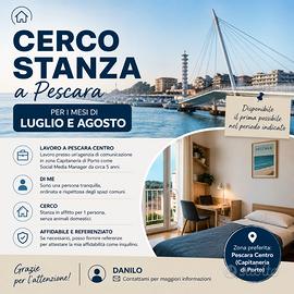 Stanza a Pescara (Luglio e Agosto)