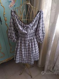 vestito alle spalle scoperte tg. 46/48 NUOVO 