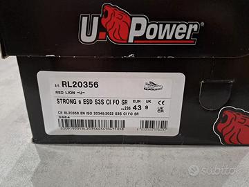 Scarpe U Power antinfortunistiche