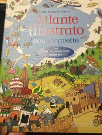 Libro per bambini atlante illustrato