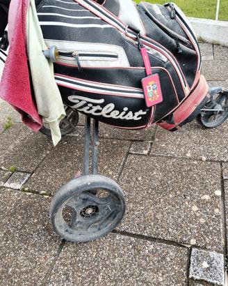 Sacca da golf Titleist + mazze da golf 