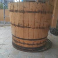 Botte aperta da arredamento in parte  restaurata