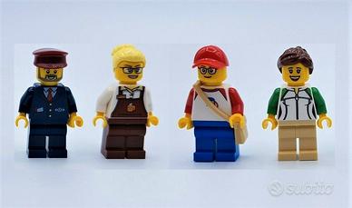 LEGO - Lotto 4 Minifigures del Treno 60197 NUOVO