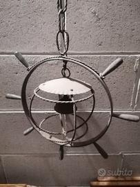 lampadario a timone wintage