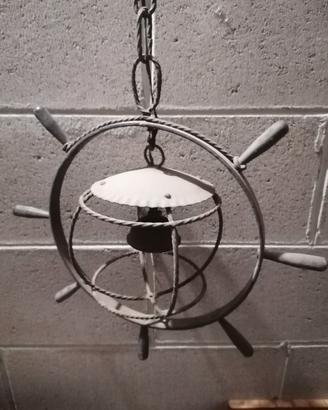 lampadario a timone wintage