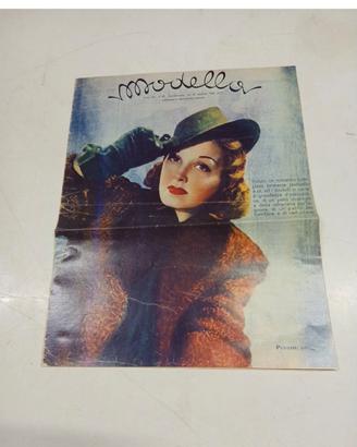 Rivista vintage modella fac simile Allegato giorna