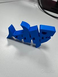 Stampa 3D Squalo PLA BLU