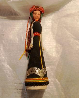 Bambola Bulgara Vintage - Costume Tradizionale 