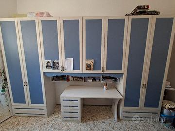 Armadio e scrivania per cameretta