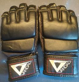 Guanti Vale Tudo in pelle black VANDAL, taglia M