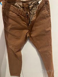 Pantaloni Chino FB Tailoring Sport Marroni – Tagli