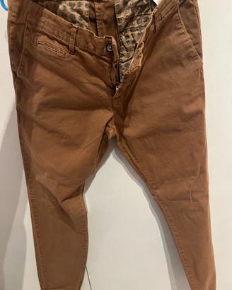 Pantaloni Chino FB Tailoring Sport Marroni – Tagli