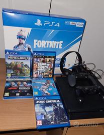 PS4 500gb,5 giochi, Kit Volante Logitech G29
