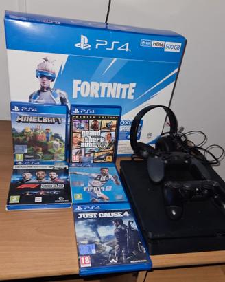 PS4 500gb,5 giochi, Kit Volante Logitech G29