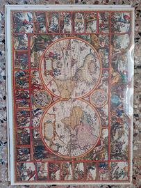 Quadro puzzle Mappamondo 