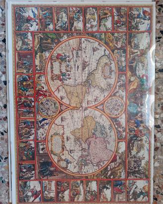 Quadro puzzle Mappamondo 