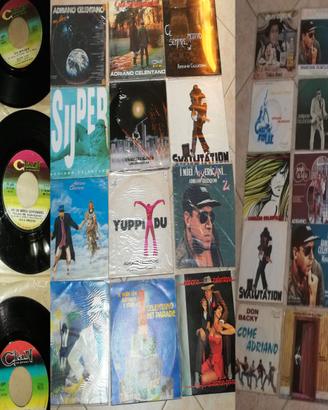 DISCHI CELENTANO CANTANTI DEL CLAN LP e 45GIRI